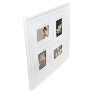 Maison by Premier 4 Photo White Plastic Multi Photo Frame