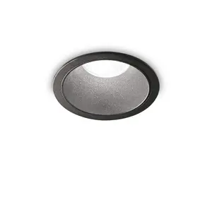 Luminosa Game Round Recessed Downlight Black 2700K