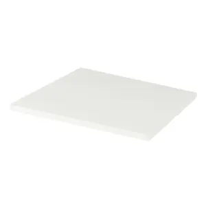 GoodHome Perma Satin White Square edge MDF Worktop (T) 2.8cm x (L) 60.5cm x (W) 45.2cm