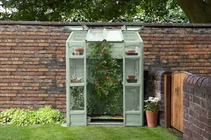 Victorian Tall Wall Greenhouse with Auto Vent