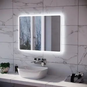 Nes Home 600 x 800mm Motion Sensor Bathroom LED Mirror Shaver Socket Demister