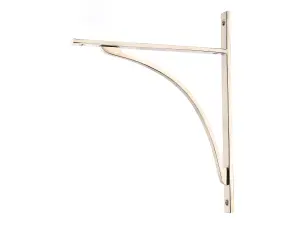 Polished Nickel Apperley Shelf Bracket (314mm x 250mm)