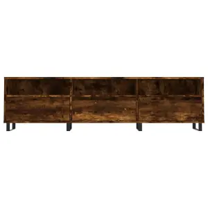 Berkfield TV Cabinet Smoked Oak 150x30x44.5 cm Engineered Wood