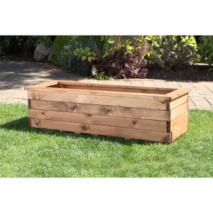 Traditional Extra Large Wooden Trough Planter