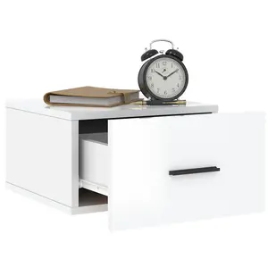 Berkfield Wall-mounted Bedside Cabinets 2 pcs High Gloss White 35x35x20 cm