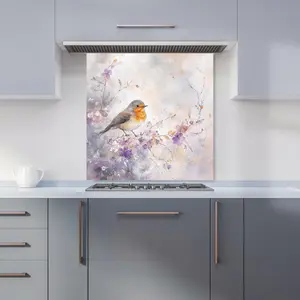 Ava Sterling: 00027 Premium Glass Kitchen Splashback W600mm x H600mm