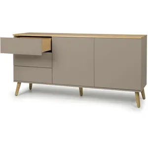 Dot 411.48cm Sideboard Beige / Oak