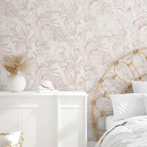 NuWallpaper NU3255 Mia Peel & Stick Wallpaper, Grey