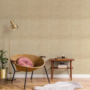 Galerie Botanica Beige Bali Bamboo Smooth Wallpaper