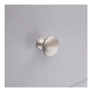 Rocca 3 Drawer Bedside Table Chrome Knob