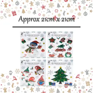 Christmas Stickers 1 x Varied Design 21cm x 21cm Christmas Themed