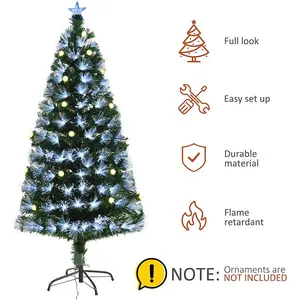 Durham Lighted Artificial Fir Christmas Tree 6ft.