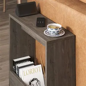 Beeler Modern Slim Compact Side Table Zipcode Design Colour: Dark Coffee