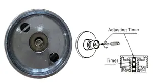 Commercial Timed Flow Exposed Non Concussive Shower + Anti Vandal Shower Head