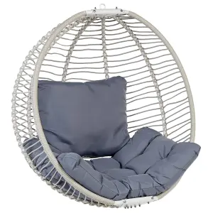 Hanging Chair with Stand ARCO Fabric White