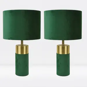 Raubsville 32Cm Table Lamp (Set of 2) Teal / Green