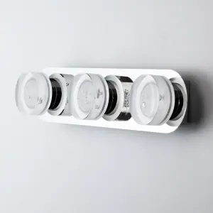 Bubble Effect 3x5W LED Bathroom Wall Light