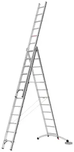 Hymer AluPro Black Line 'Smart Base' Combination Ladder - 3x12 Rung (8.02m)