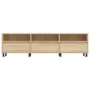 Berkfield TV Cabinet Sonoma Oak 150x30x44.5 cm Engineered Wood