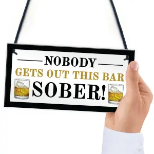 Novelty Home Bar Sign Funny Garden Pub Plaque Gift Man Cave Sign