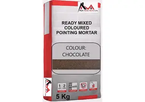 Pointing Mortar 5kg  - Grout - For Stone, Brick Slips and Tiles - CHOCOLATE