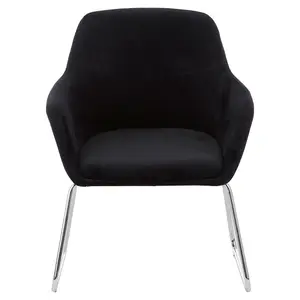 Interiors by Premier Stockholm Black Fabric Chair