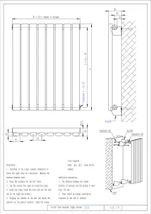 Warmhaus Crux Elips profile single panel vertical radiator in anthracite 1800 (h) x 472 (w)