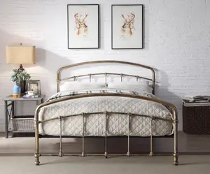 Mostyn Double 4ft 6 Antique Bronze Metal Bed Frame