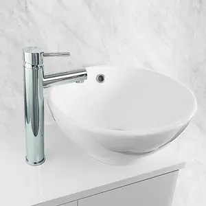 Nes Home Febia Tall Basin Mixer Tap Chrome