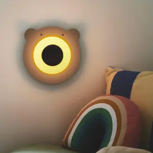 Nordlux Bruna Bear Indoor Kids Wall Light in Brown (Height) 25cm