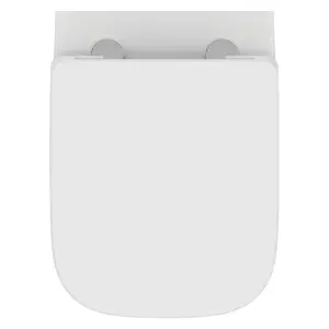 Ideal Standard i.life S White Wall hung Square Toilet with Soft close seat & Concealed cistern