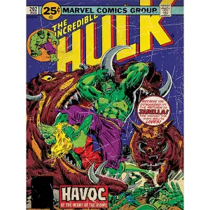 Hulk Havoc Canvas Print Multicoloured (80cm x 60cm)