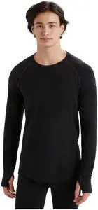 Icebreaker Mens 200 Zone Merino Blend Baselayer Black Size L