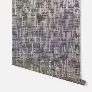 Arthouse Holographic Texture Charcoal Wallpaper