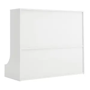 White 2 Tier Kids Toy Storage Boxes Open Style Child Toy Organizer Cabinet