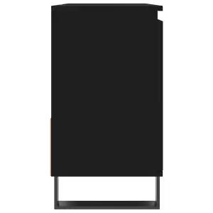 Berkfield Bathroom Cabinet Black 65x33x60 cm Engineered Wood