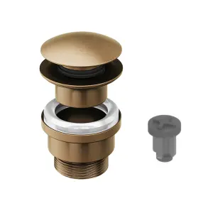 Aquadry Oria Tall Bronze effect Round Sink or worktop Tap