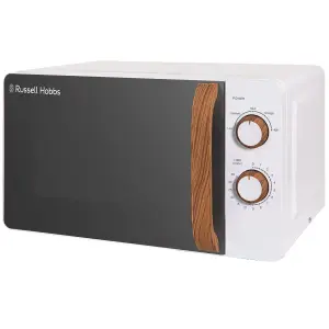 Russell Hobbs Scandi Microwave 17 Litre 700W White Wood Effect Manual RHMM713-N