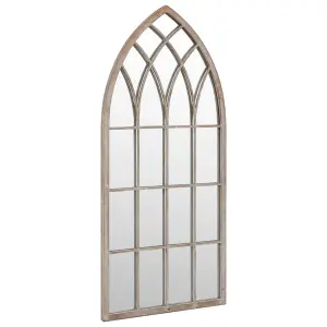 Berkfield Garden Mirror Sand 70x30 cm Iron for Outdoor Use