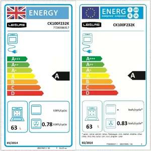 Leisure CK100F232K Freestanding Electric Range cooker with Gas Hob
