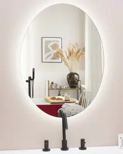 LED Bathroom Mirror MAZILLE Silver