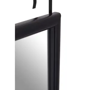 Overdoor Full Length Mirror Black