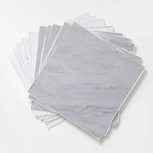 Floor Pops Langley Grey Self Adhesive Vinyl Floor Tiles Pack of 10 (0.93sqm)