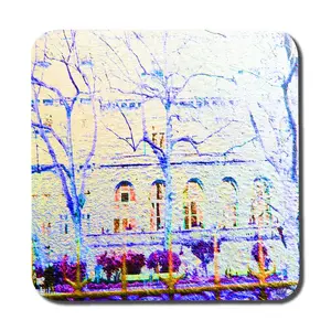 Square 6 Piece Coaster Set (Set of 6) Blue