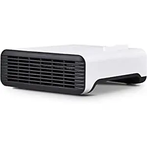 MYLEK 1800W Electric Flat Fan Heater Portable Adjustable Thermostat 2 Heat Settings