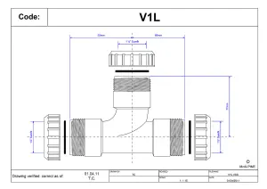 McAlpine V1L 1" Surefit Swept Tee