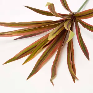 HOMESCAPES Red Yucca Artificial Tropical Leaf 66 cm