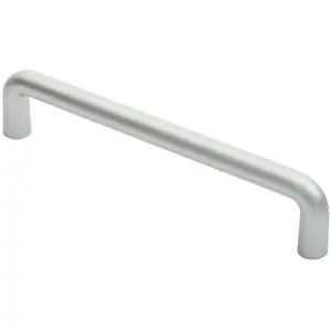 Rounded D Shaped Bar Handle 300mm x 22mm Diameter Satin Anodised Aluminium