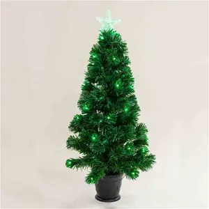 Robert Dyas 3ft Multi Coloured/Multi Function LED Fibre Optic Christmas Tree