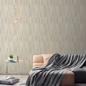 Galerie Fusion Brown Geo Point Wood Effect Motif Wallpaper